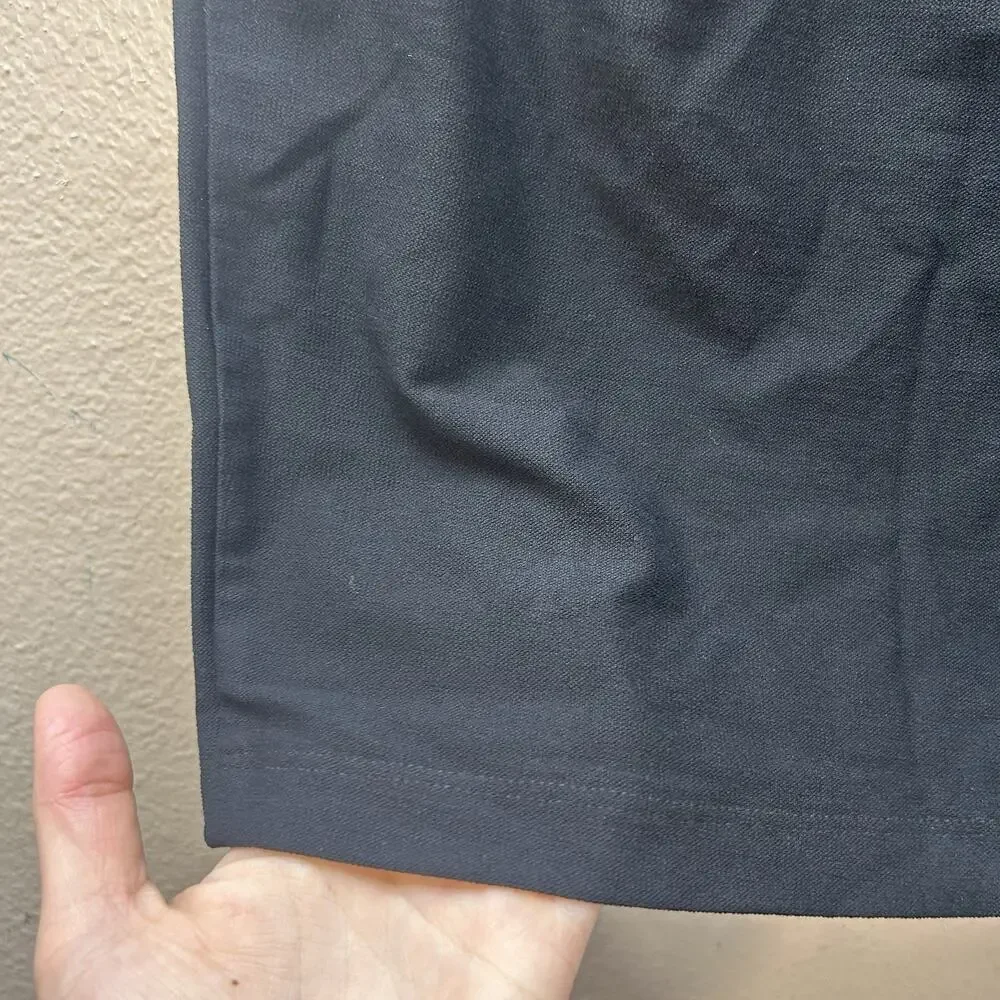 Eileen Fisher Pencil Skirt Mini Black SZ P‎ S Minimalist Classic Career Timeless